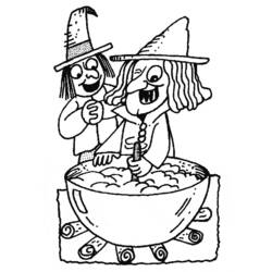 Coloring page: Witch (Characters) #108407 - Free Printable Coloring Pages