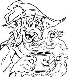 Coloring page: Witch (Characters) #108420 - Free Printable Coloring Pages