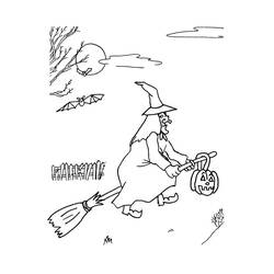 Coloring page: Witch (Characters) #108429 - Free Printable Coloring Pages