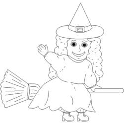 Coloring page: Witch (Characters) #108450 - Free Printable Coloring Pages