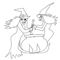 Coloring page: Witch (Characters) #108455 - Free Printable Coloring Pages