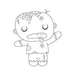Zombie (Characters) coloring page #172898 to print and color