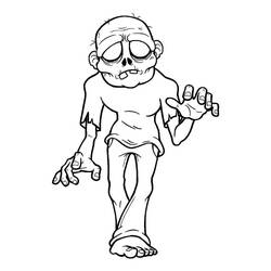 Zombie (Characters) coloring page #172922 to print and color