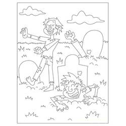 Zombie (Characters) coloring page #172925 to print and color