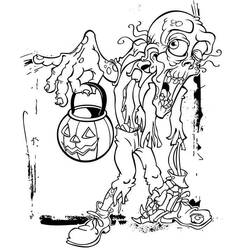 Zombie (Characters) coloring page #172932 to print and color