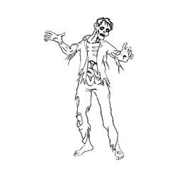 Coloring page: Zombie (Characters) #85539 - Free Printable Coloring Pages