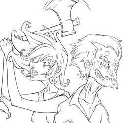 Coloring page: Zombie (Characters) #85541 - Free Printable Coloring Pages