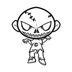 Coloring page: Zombie (Characters) #85544 - Printable coloring pages