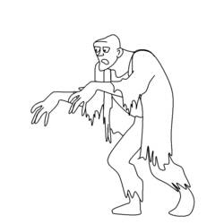 Coloring page: Zombie (Characters) #85551 - Free Printable Coloring Pages