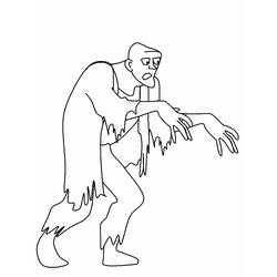 Coloring page: Zombie (Characters) #85561 - Free Printable Coloring Pages