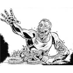 Coloring page: Zombie (Characters) #85566 - Printable coloring pages