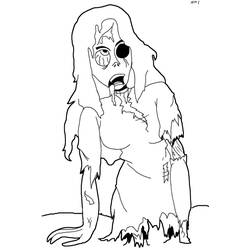 Coloring page: Zombie (Characters) #85584 - Free Printable Coloring Pages