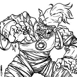 Coloring page: Zombie (Characters) #85594 - Printable coloring pages