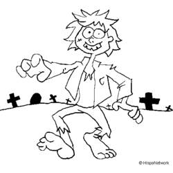 Coloring page: Zombie (Characters) #85610 - Free Printable Coloring Pages
