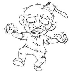 Coloring page: Zombie (Characters) #85616 - Free Printable Coloring Pages