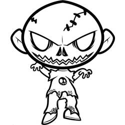 Coloring page: Zombie (Characters) #85624 - Free Printable Coloring Pages