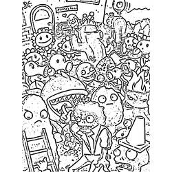 Coloring page: Zombie (Characters) #85635 - Printable coloring pages