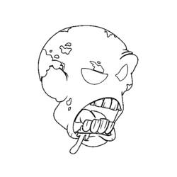 Coloring page: Zombie (Characters) #85636 - Free Printable Coloring Pages