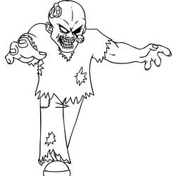 Coloring page: Zombie (Characters) #85709 - Free Printable Coloring Pages