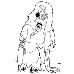 Coloring page: Zombie (Characters) #85711 - Free Printable Coloring Pages