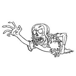 Coloring page: Zombie (Characters) #85721 - Printable coloring pages