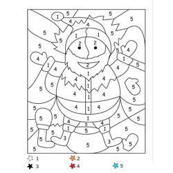 Christmas Magic Coloring (Color by Number) coloring page #200745 to print and color