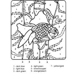 Coloring by numbers (Color by Number) coloring page #125499 to print and color