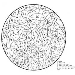 Magic Coloring (Color by Number) coloring page #126093 to print and color