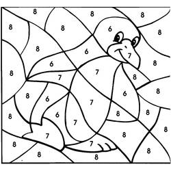 Magic Coloring (Color by Number) coloring page #126097 to print and color