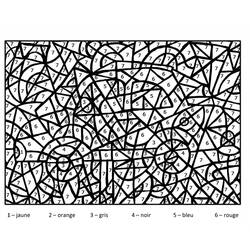 Magic Coloring (Color by Number) coloring page #126114 to print and color