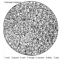 Magic Coloring (Color by Number) coloring page #126119 to print and color