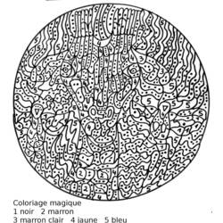 Magic Coloring (Color by Number) coloring page #126164 to print and color