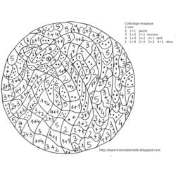 Magic Coloring (Color by Number) coloring page #126166 to print and color