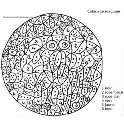 Magic Coloring (Color by Number) coloring page #126177 to print and color