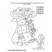 Magic Coloring (Color by Number) coloring page #126196 to print and color