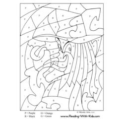 Magic Coloring (Color by Number) coloring page #126198 to print and color