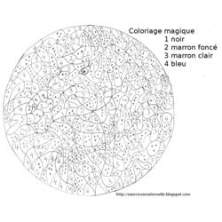 Magic Coloring (Color by Number) coloring page #126200 to print and color