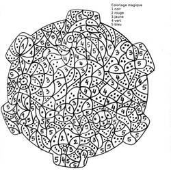 Magic Coloring (Color by Number) coloring page #126202 to print and color
