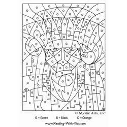 Magic Coloring (Color by Number) coloring page #126219 to print and color