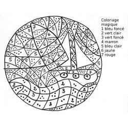 Magic Coloring (Color by Number) coloring page #126223 to print and color