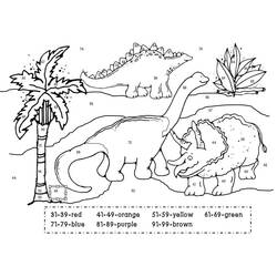 Coloring pages: Magic Dinosaur - Free Printable Coloring Pages