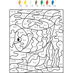 Coloring pages: Magic Subtraction - Free Printable Coloring Pages