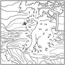 Coloring page: Point to point coloring (Color by Number) #125870 - Free Printable Coloring Pages