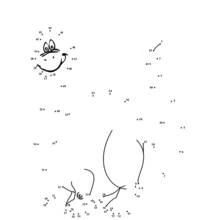 Coloring page: Point to point coloring (Color by Number) #126078 - Free Printable Coloring Pages