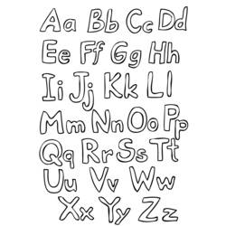 Coloring page: Alphabet (Educational) #124585 - Free Printable Coloring Pages