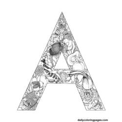 Coloring page: Alphabet (Educational) #124640 - Free Printable Coloring Pages