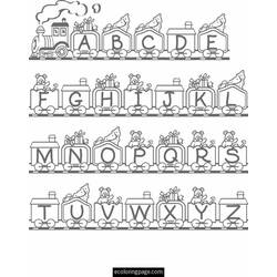Coloring page: Alphabet (Educational) #124672 - Printable coloring pages