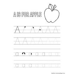Coloring page: Alphabet (Educational) #124786 - Free Printable Coloring Pages