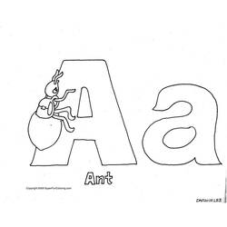 Coloring page: Alphabet (Educational) #125085 - Free Printable Coloring Pages