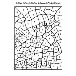 Coloring page: Coloring by numbers (Educational) #125517 - Printable coloring pages